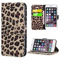 Luipaard BookCase iPhone 5(s)/SE - Bruin