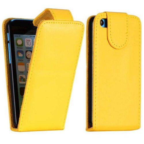 pu leren basic flipcase iphone 5c geel pu leren basic flipcase iphone 5c geel