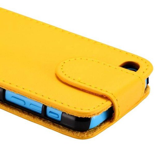 pu leren basic flipcase iphone 5c geel pu leren basic flipcase iphone 5c geel