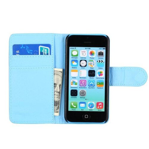 iphone 5c wallet case blauw iphone 5c wallet case blauw