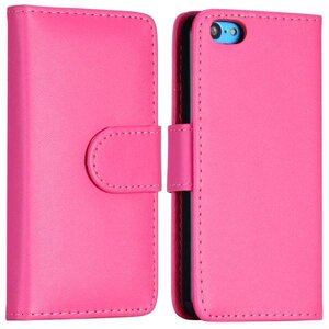 PU Leren Basic Flipcase iPhone 5c - Roze PU Leren Basic Flipcase iPhone 5c - Roze