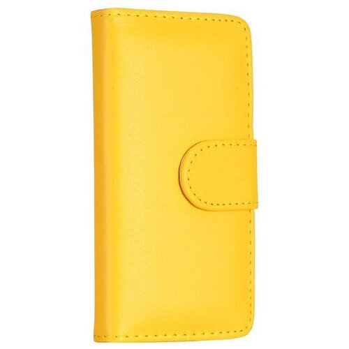 iphone 5c wallet case geel