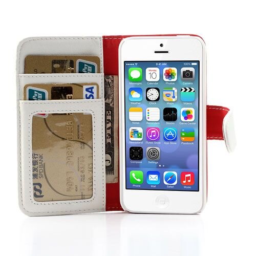 iphone 5c wallet stand case leder wit iphone 5c wallet stand case leder wit
