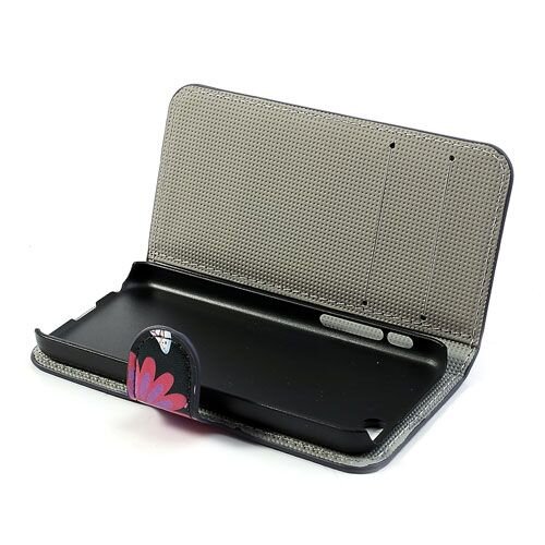 pu leren wallet iphone 5c vlinders zwart pu leren wallet iphone 5c vlinders zwart