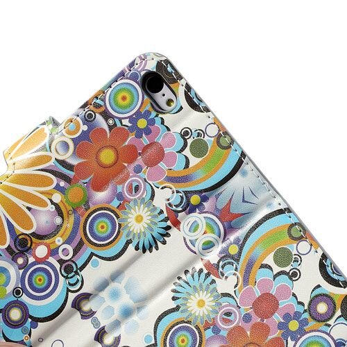 kleurrijke bloemen wallet stand case iphone 5c