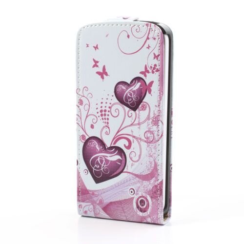 pu leren flipcase iphone 5c hartjes pu leren flipcase iphone 5c hartjes