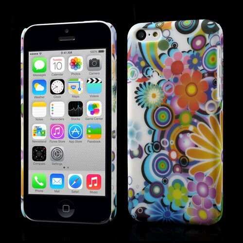kleurrijke bloemen iphone 5c hardcase