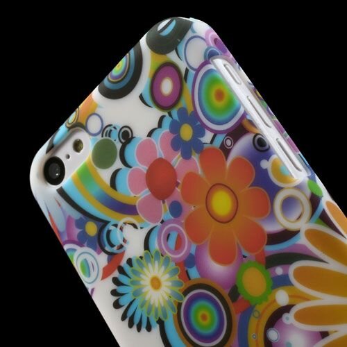 kleurrijke bloemen iphone 5c hardcase