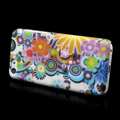 kleurrijke bloemen iphone 5c hardcase