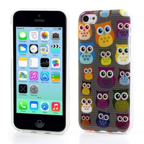 Uilenserie TPU Softcase iPhone 5c - Uiltjes Donker Uilenserie TPU Softcase iPhone 5c - Uiltjes Donker