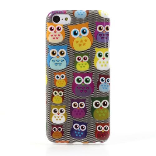 Uilenserie tpu softcase iphone 5c uiltjes donker