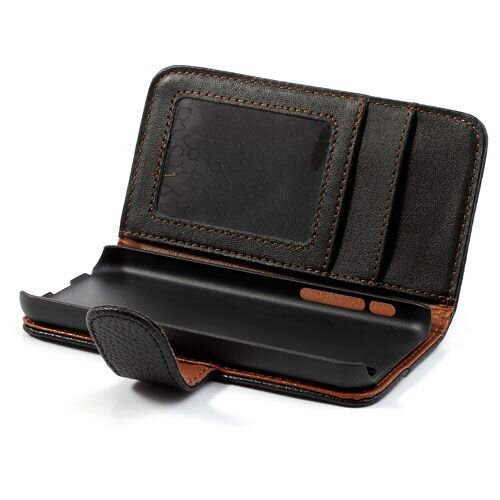 iphone 5c wallet stand case leder zwart iphone 5c wallet stand case leder zwart