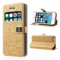Kijkvenster case iphone 5 goud