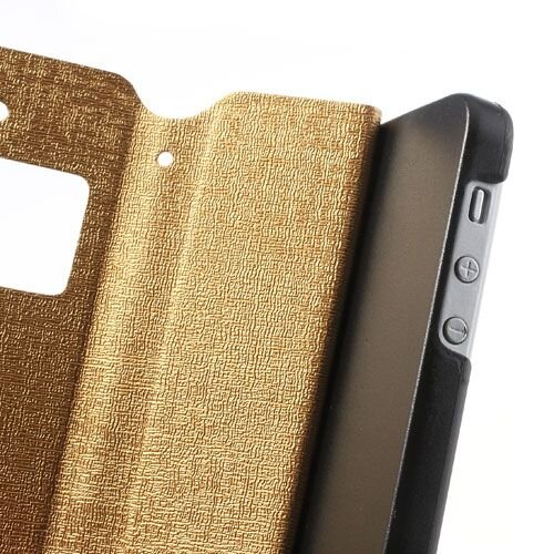 kijkvenster case iphone 5 goud