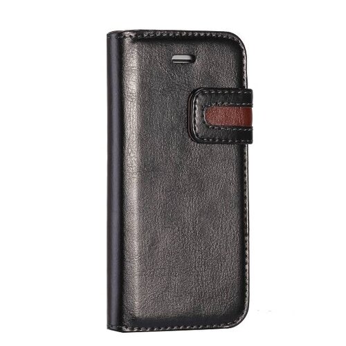 Crazy Horse crazy horse stand lederen case iphone 5 5s zwart