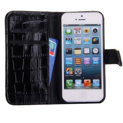 krokodille patroon flip stand lederen case iphone 6655038