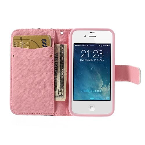 mustaches bowknot lederen stand shell met wallet mustaches bowknot lederen stand shell met wallet