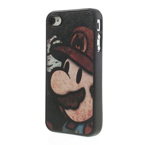 mario cover zwart iphone 4 4s
