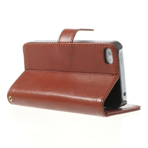 Crazy Horse crazy horse stand lederen kaarthouder bruin voor Crazy Horse crazy horse stand lederen kaarthouder bruin voor