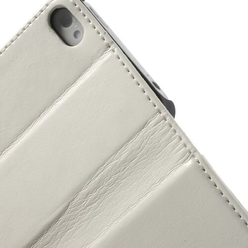 Crazy Horse crazy horse stand lederen kaarthouder wit voor ip Crazy Horse crazy horse stand lederen kaarthouder wit voor ip