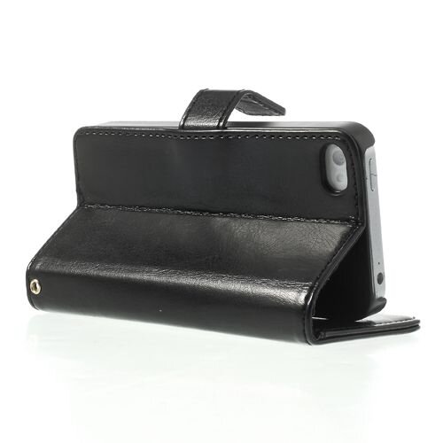 Crazy Horse crazy horse stand lederen kaarthouder zwart voor