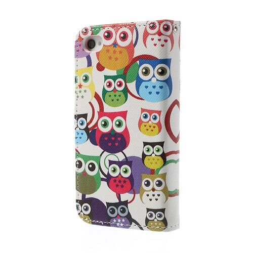 Uilenserie uilen magnetische leather cover voor iphone 4 4s