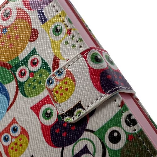 Uilenserie uilen magnetische leather cover voor iphone 4 4s