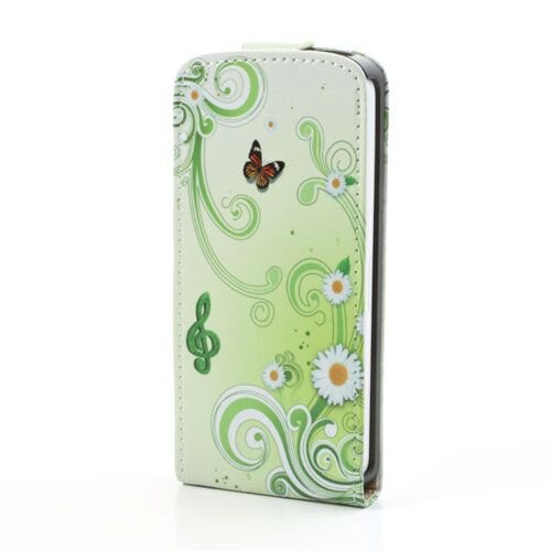 pu leren flipcase iphone 5c vlinders groen pu leren flipcase iphone 5c vlinders groen