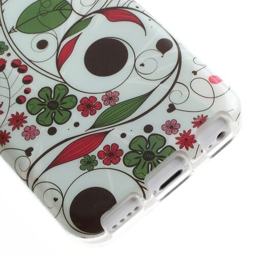 rode bloesems groene bladeren iphone 5c rode bloesems groene bladeren iphone 5c