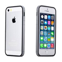 Rock PC + TPU Hybride iPhone 5s 5 bumper Zwart / Grijs