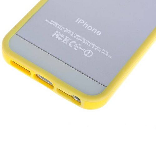 iphone 5 5s bumper geel