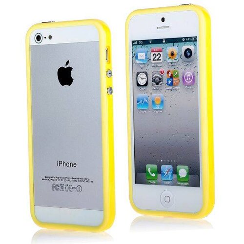 iphone 5 5s bumper geel