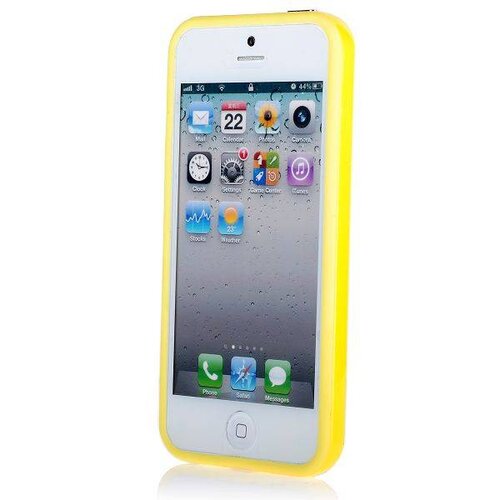 iphone 5 5s bumper geel