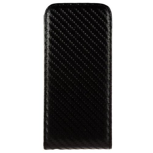zwart carbon flip case iphone 5