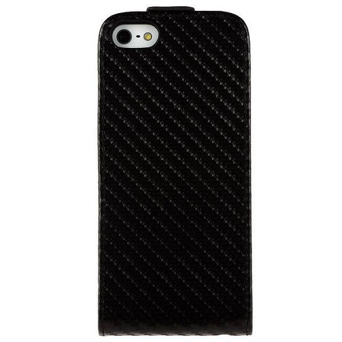 zwart carbon flip case iphone 5