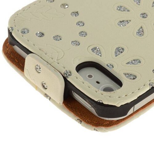 rhinestone flipcase iphone 5 wit