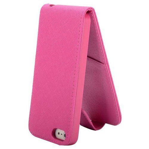 stijlvolle iphone 5 5s flipcase leder roze