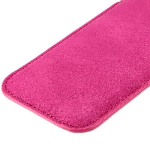 roze lederen iphone 5 5s hoesje