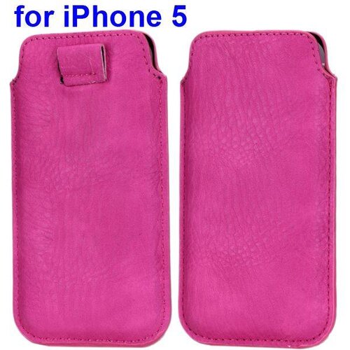 roze lederen iphone 5 5s hoesje