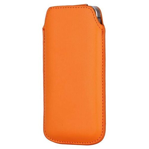 iphone 5 5s hoesje leder oranje