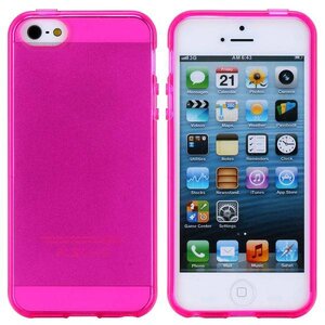 Glossy Roze TPU iPhone 5 Case