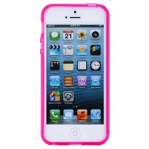 glossy hard roze tpu iphone 5 case