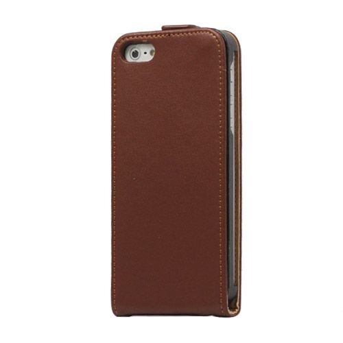 lederen classic flip case iphone 5 bruin lederen classic flip case iphone 5 bruin