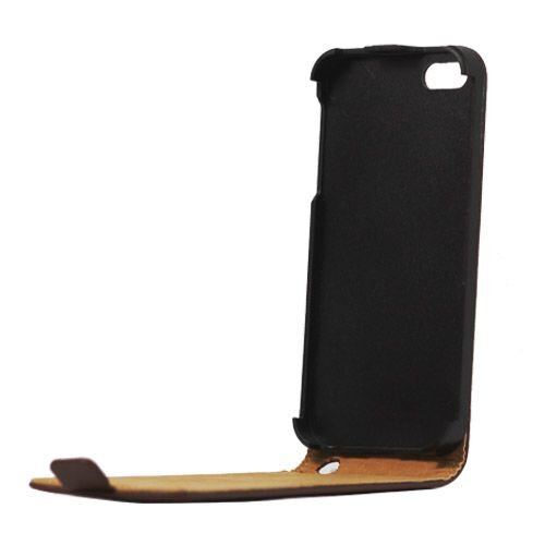 lederen classic flip case iphone 5 bruin lederen classic flip case iphone 5 bruin