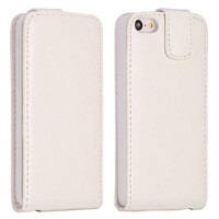 PU Leren Basic Flipcase iPhone 5c - Wit