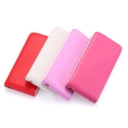 pu leren basic flipcase iphone 5c wit