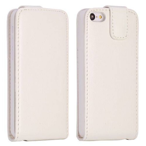 pu leren basic flipcase iphone 5c wit