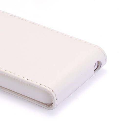 pu leren basic flipcase iphone 5c wit