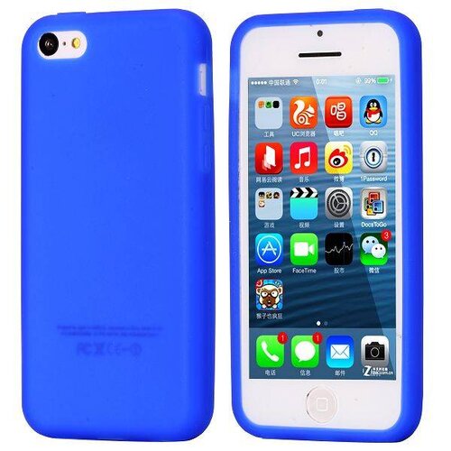 iphone 5c siliconen hoesje blauw iphone 5c siliconen hoesje blauw