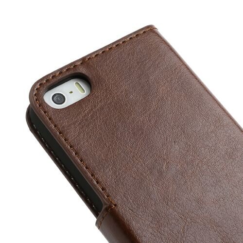 pu leren wallet iphone 5 s bruin pu leren wallet iphone 5 s bruin